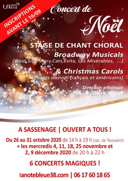 CONCERT DE NOËL | BROADWAY MUSICALS & CHRISTMAS CAROLS